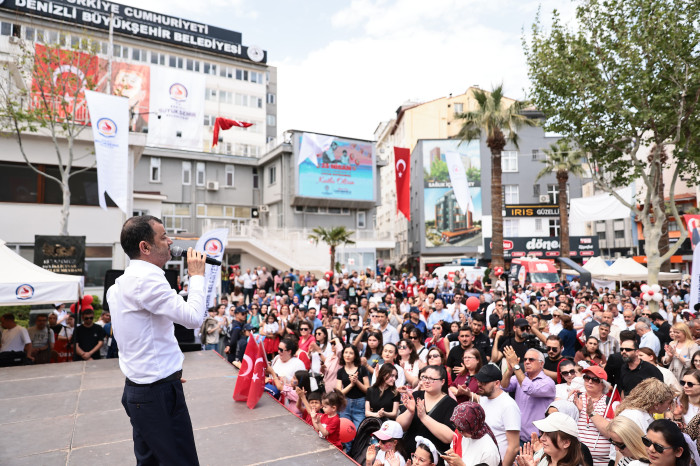 Çocukların bayramı, Denizli’nin bayramı oldu