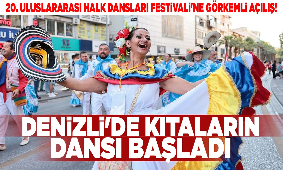 20. Uluslararası Halk Dansları Festivali'ne G&ouml;rkemli A&ccedil;ılış