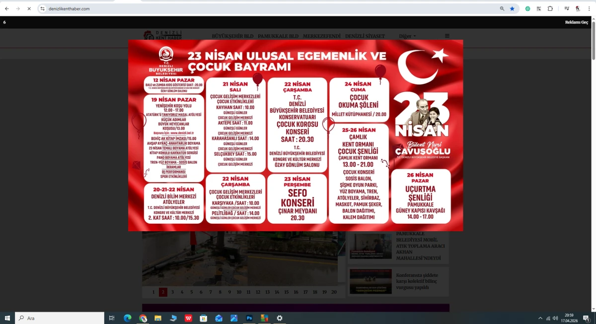 23 NİSAN İLAN G&Ouml;RSELLERİ