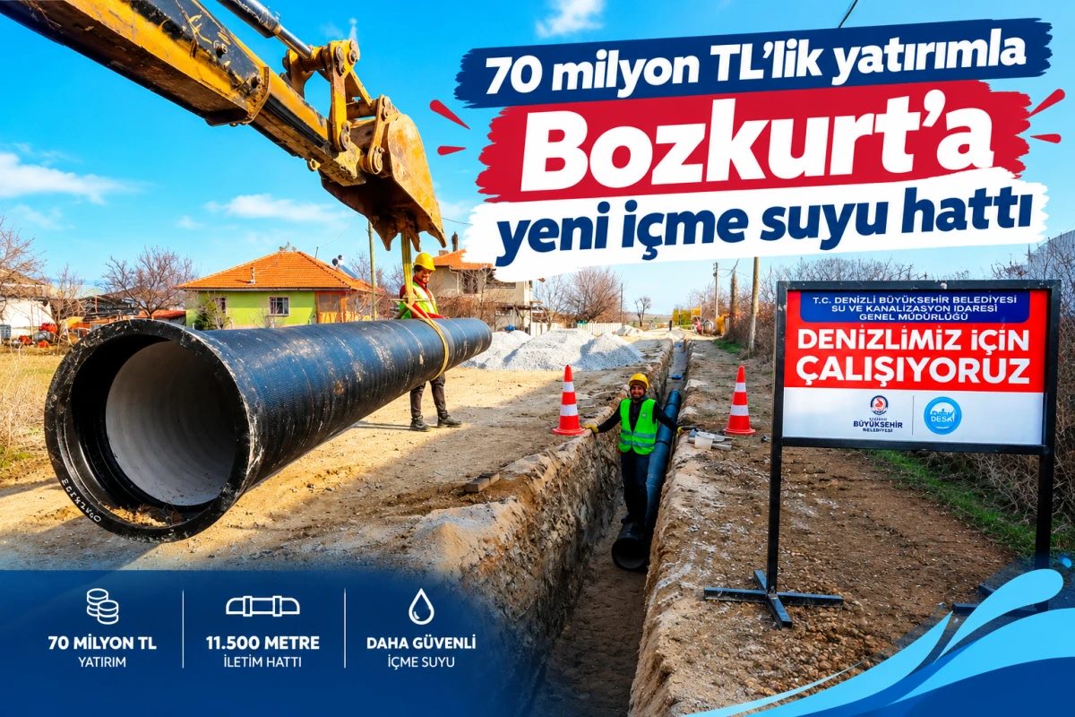     70 milyon TL&rsquo;lik yatırımla Bozkurt&rsquo;a yeni i&ccedil;me suyu hattı
