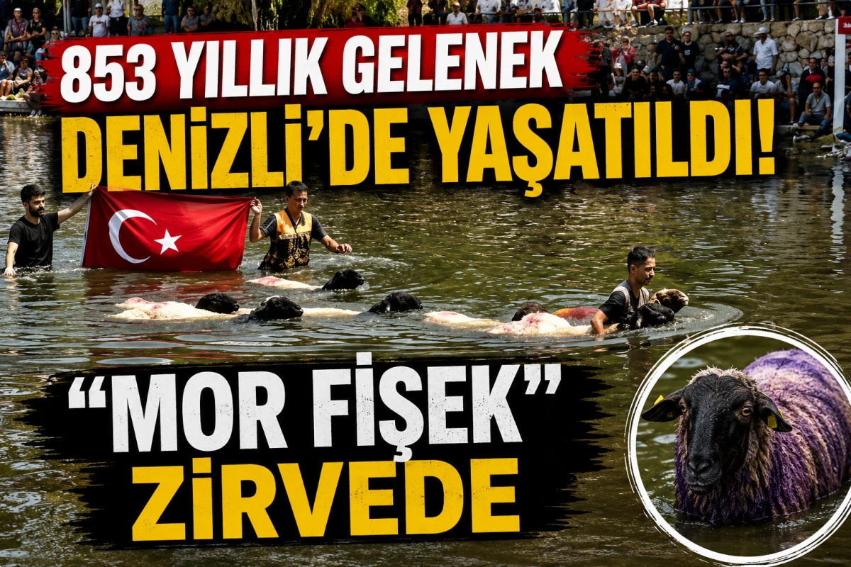 853 Yıllık Gelenek Denizli&rsquo;de Yaşatıldı! &ldquo;Mor Fişek&rdquo; Zirvede