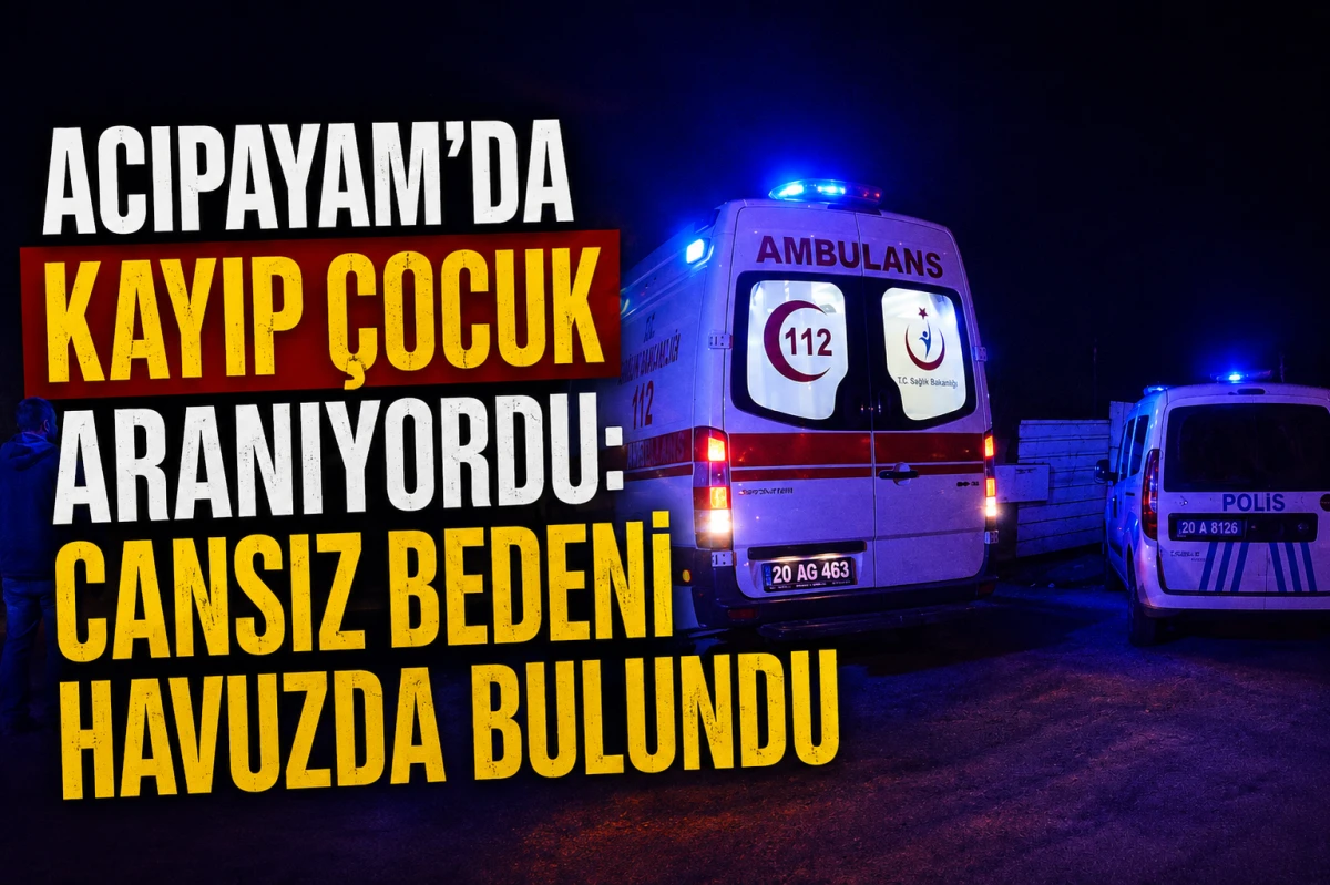     Acıpayam&rsquo;da Kayıp &Ccedil;ocuk Aranıyordu: Cansız Bedeni Havuzda Bulundu