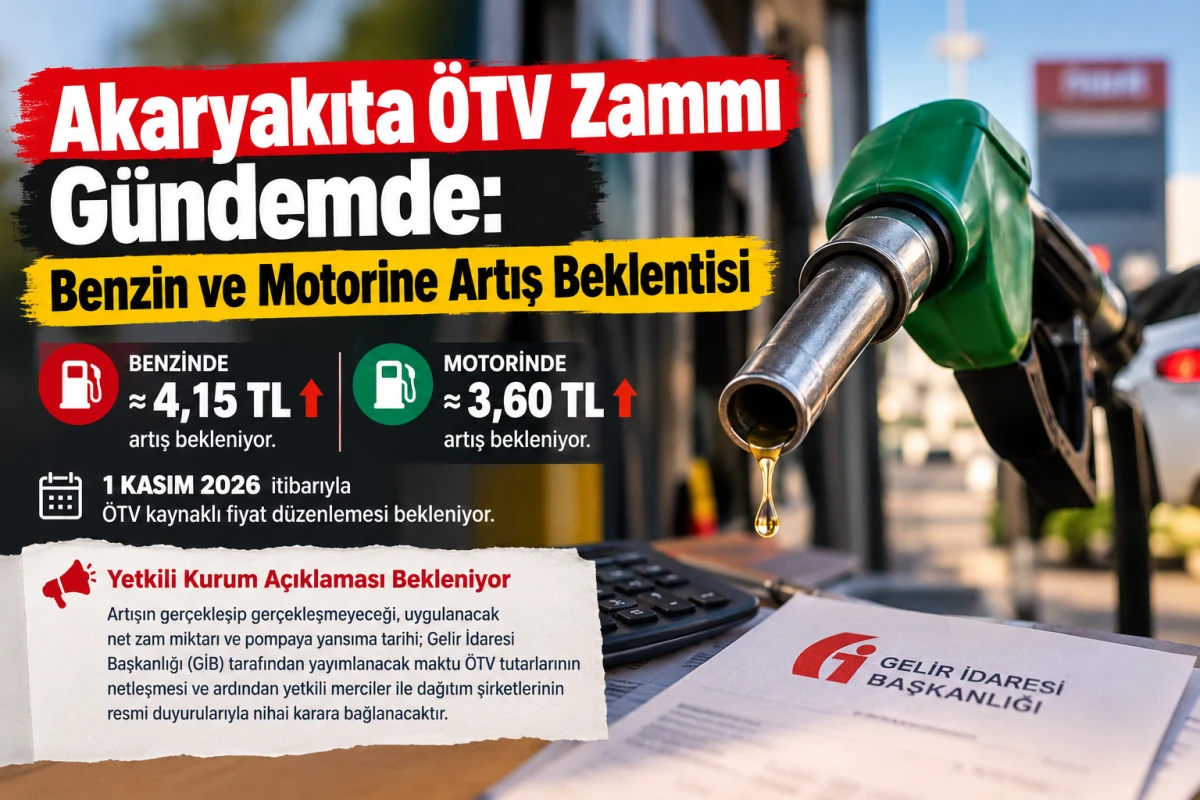 Akaryakıta &Ouml;TV Zammı G&uuml;ndemde: Benzin ve Motorine Artış Beklentisi