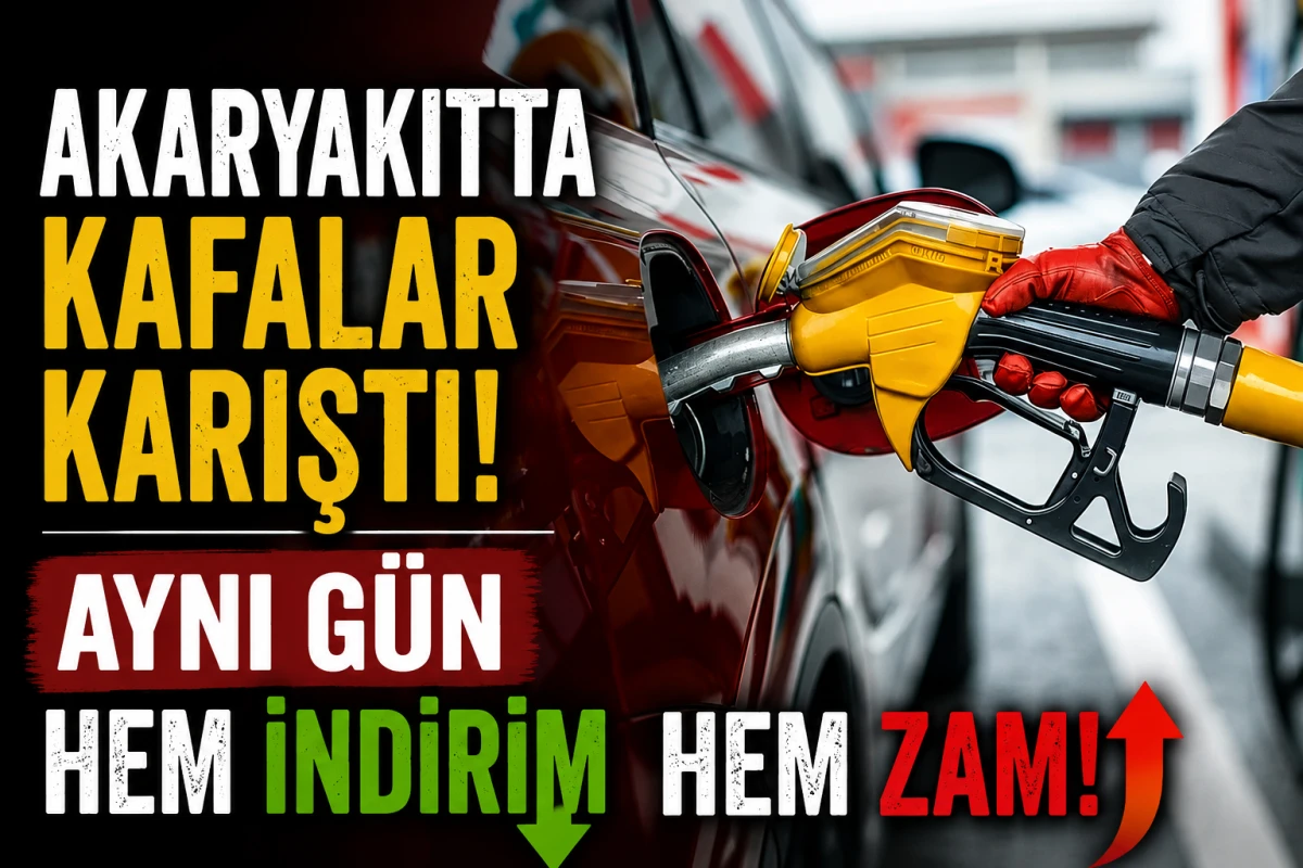 Akaryakıtta kafalar karıştı! Aynı g&uuml;n hem indirim hem zam!