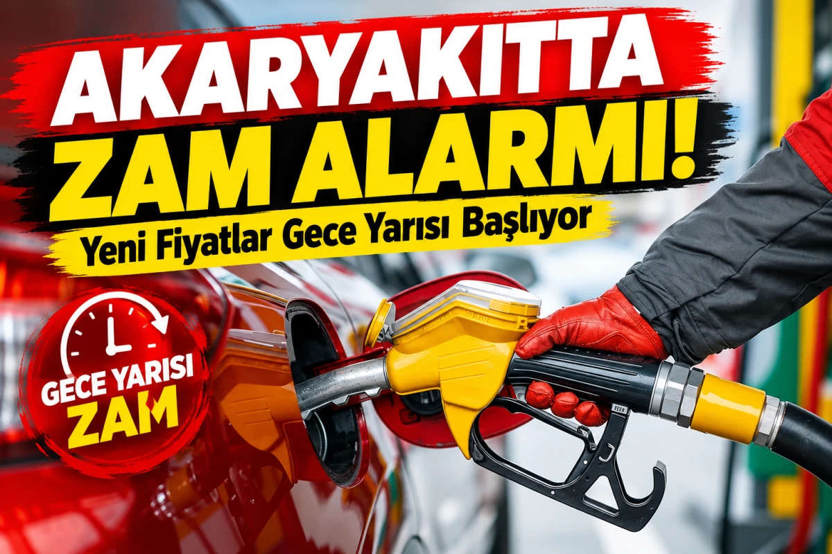   Akaryakıtta Zam Alarmı! Yeni Fiyatlar Gece Yarısı Başlıyor