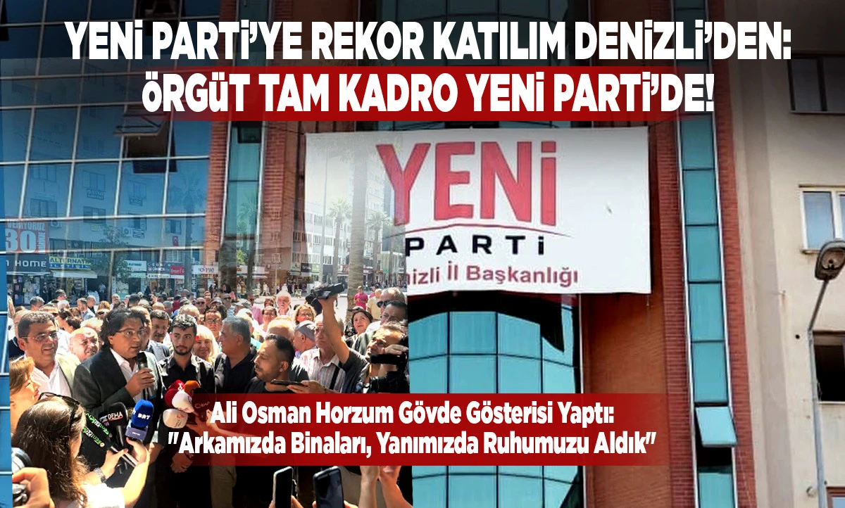 Ali Osman Horzum G&ouml;vde G&ouml;sterisi Yaptı: "Arkamızda Binaları, Yanımızda Ruhumuzu Aldık"