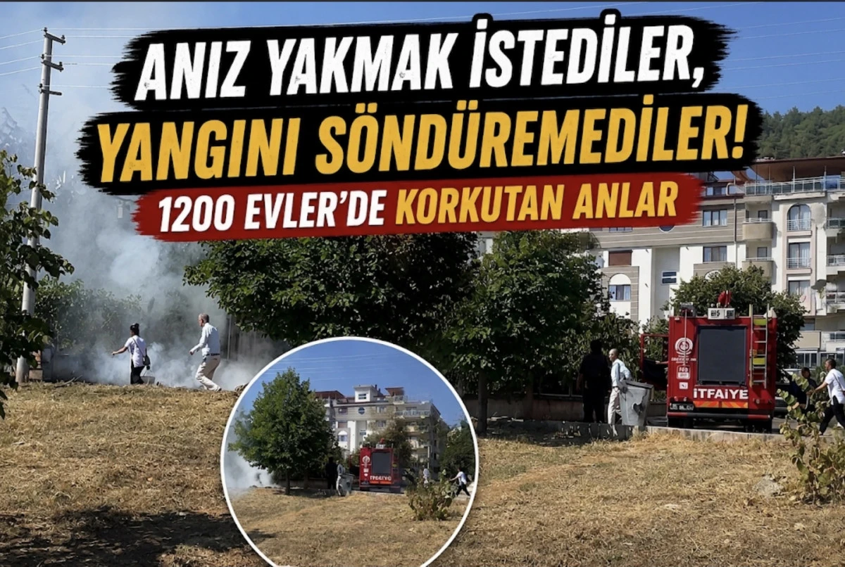 Anız yakmak istediler, yangını s&ouml;nd&uuml;remediler! 
