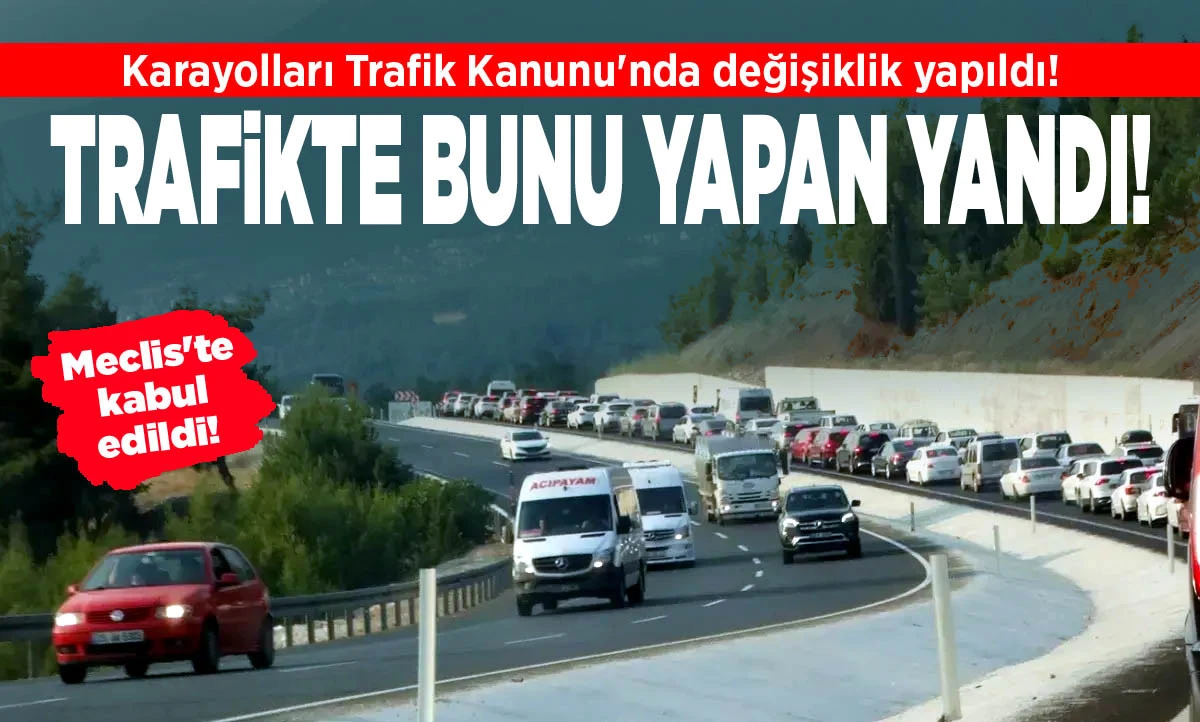 Artık trafikte bunu yapan ger&ccedil;ekten yandı
