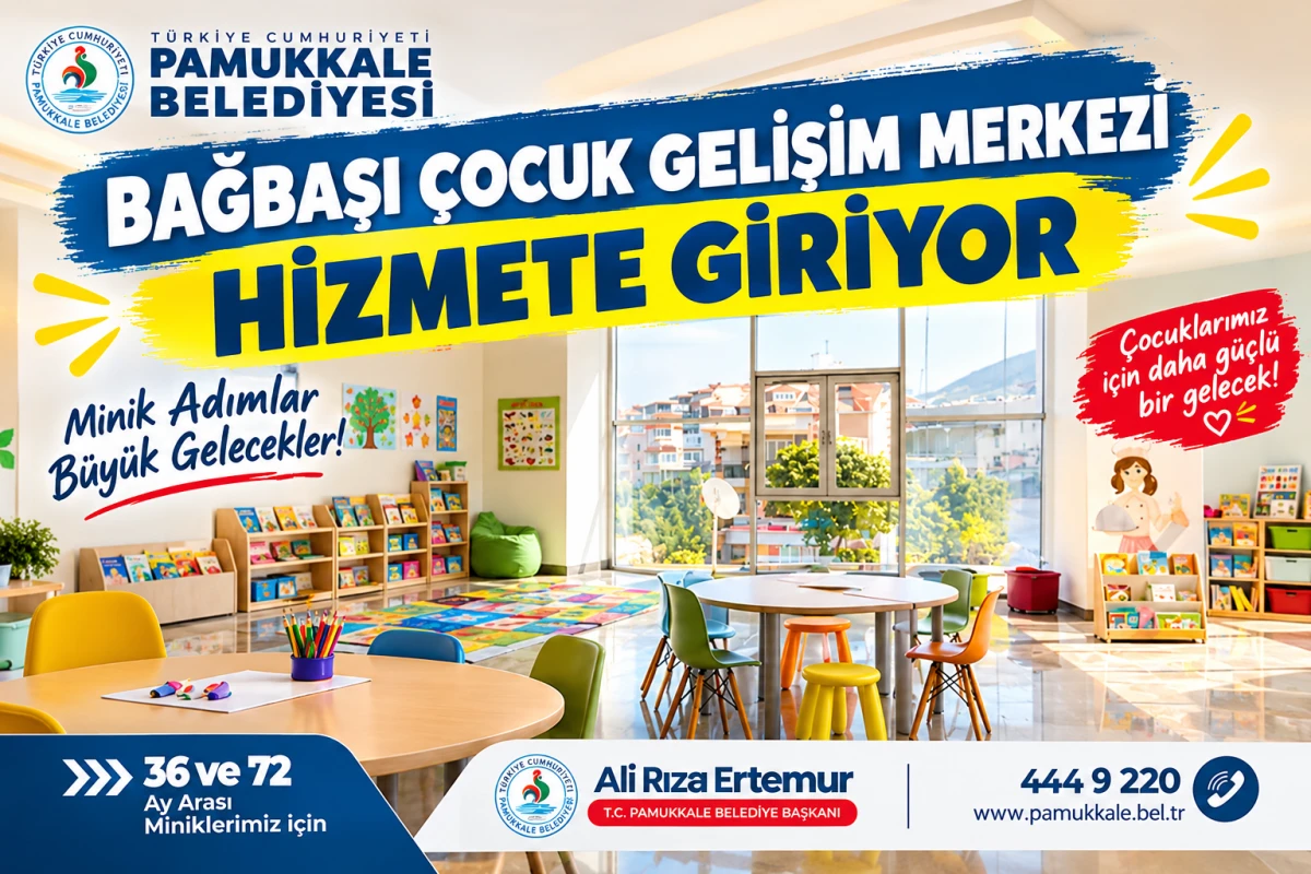 BAĞBAŞI &Ccedil;OCUK GELİŞİM MERKEZİ HİZMETE GİRİYOR