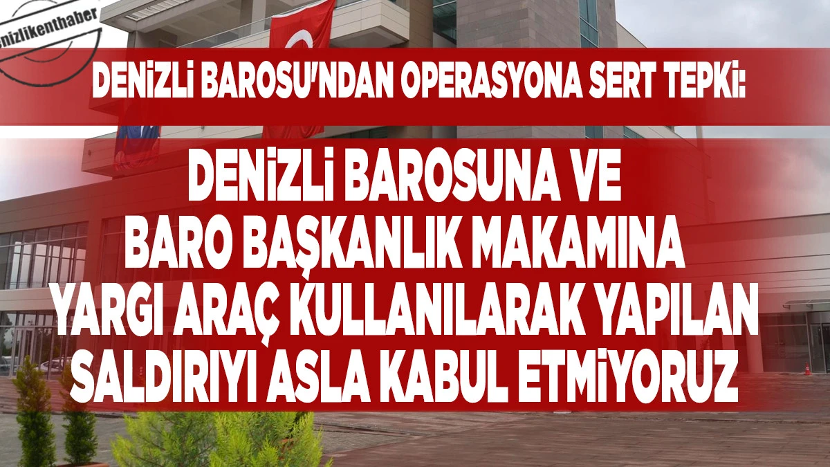 "Baro Başkanlık Makamında Arama Kabul Edilemez"