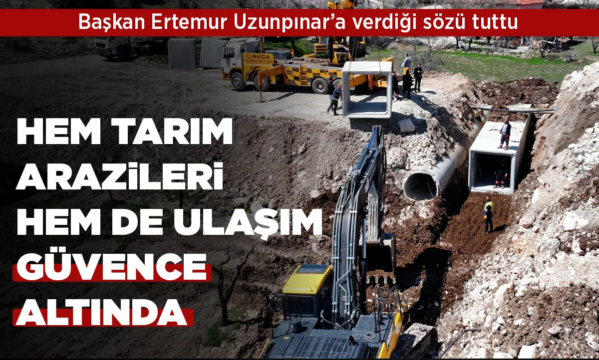 BAŞKAN ERTEMUR UZUNPINAR&rsquo;A VERDİĞİ S&Ouml;Z&Uuml; TUTTU
