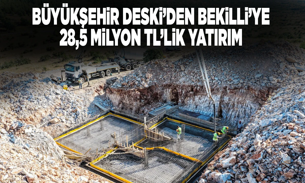 Bekilli&rsquo;nin i&ccedil;me suyu altyapısı yenileniyor