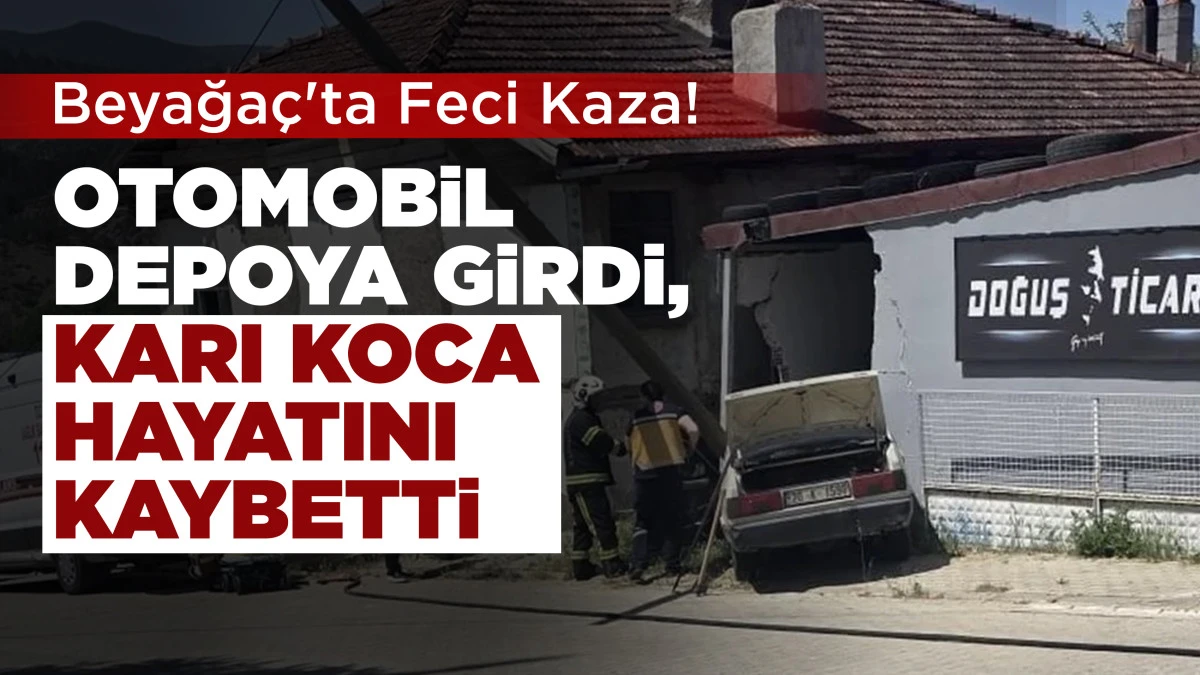 Beyağa&ccedil;'ta Feci Kaza! 