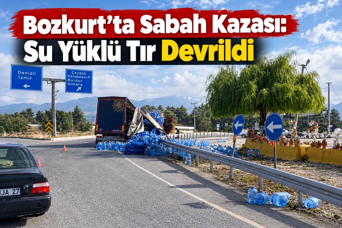     Bozkurt&rsquo;ta Sabah Kazası: Su Y&uuml;kl&uuml; Tır Devrildi