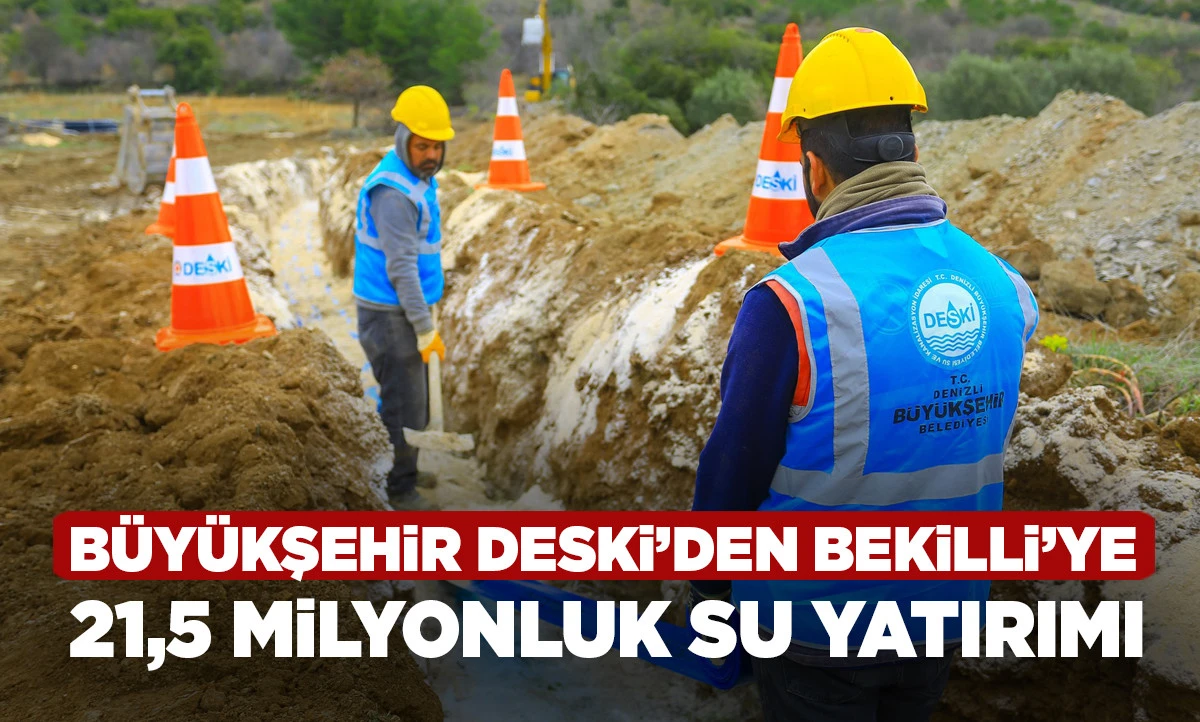 B&uuml;y&uuml;kşehir DESKİ&rsquo;den Bekilli&rsquo;ye 21,5 milyonluk su yatırımı 