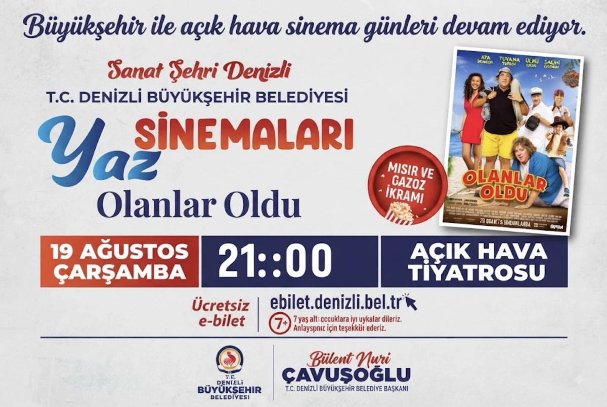 B&uuml;y&uuml;kşehir ile a&ccedil;ık hava sinema g&uuml;nleri devam ediyor