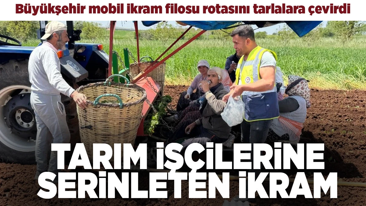 B&uuml;y&uuml;kşehir mobil ikram filosu rotasını tarlalara &ccedil;evirdi 