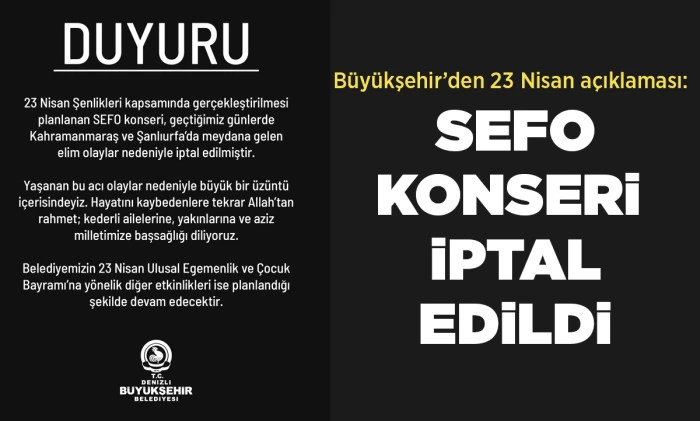 B&uuml;y&uuml;kşehir&rsquo;den 23 Nisan a&ccedil;ıklaması