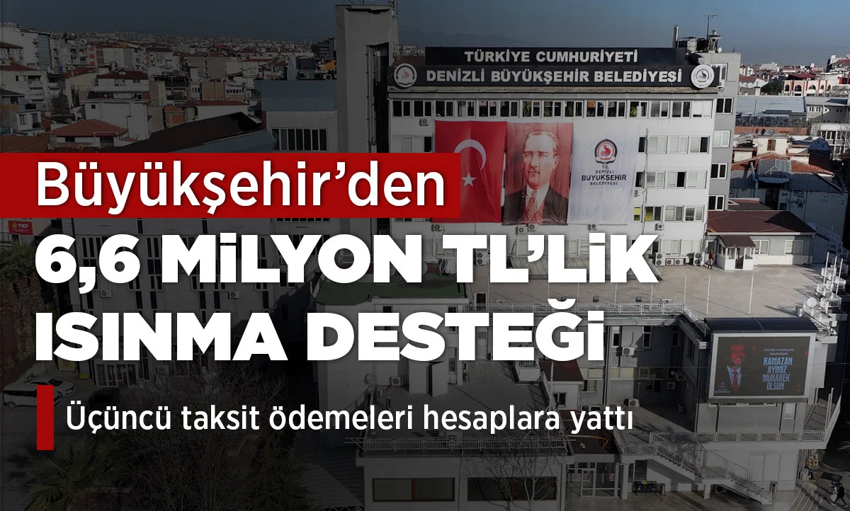 B&uuml;y&uuml;kşehir&rsquo;den 6,6 milyon TL&rsquo;lik ısınma desteği