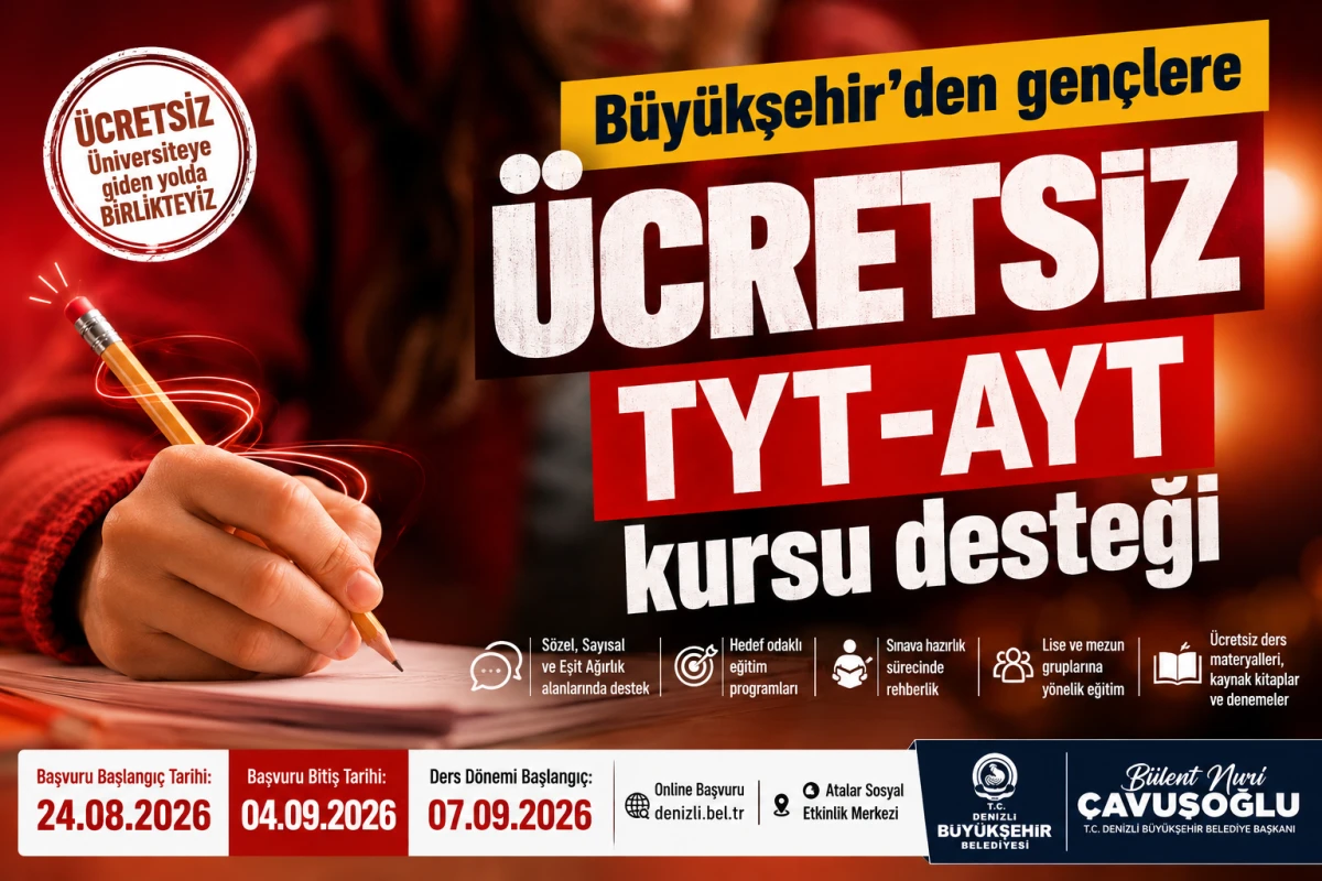 B&uuml;y&uuml;kşehir&rsquo;den gen&ccedil;lere &uuml;cretsiz TYT-AYT kursu desteği
