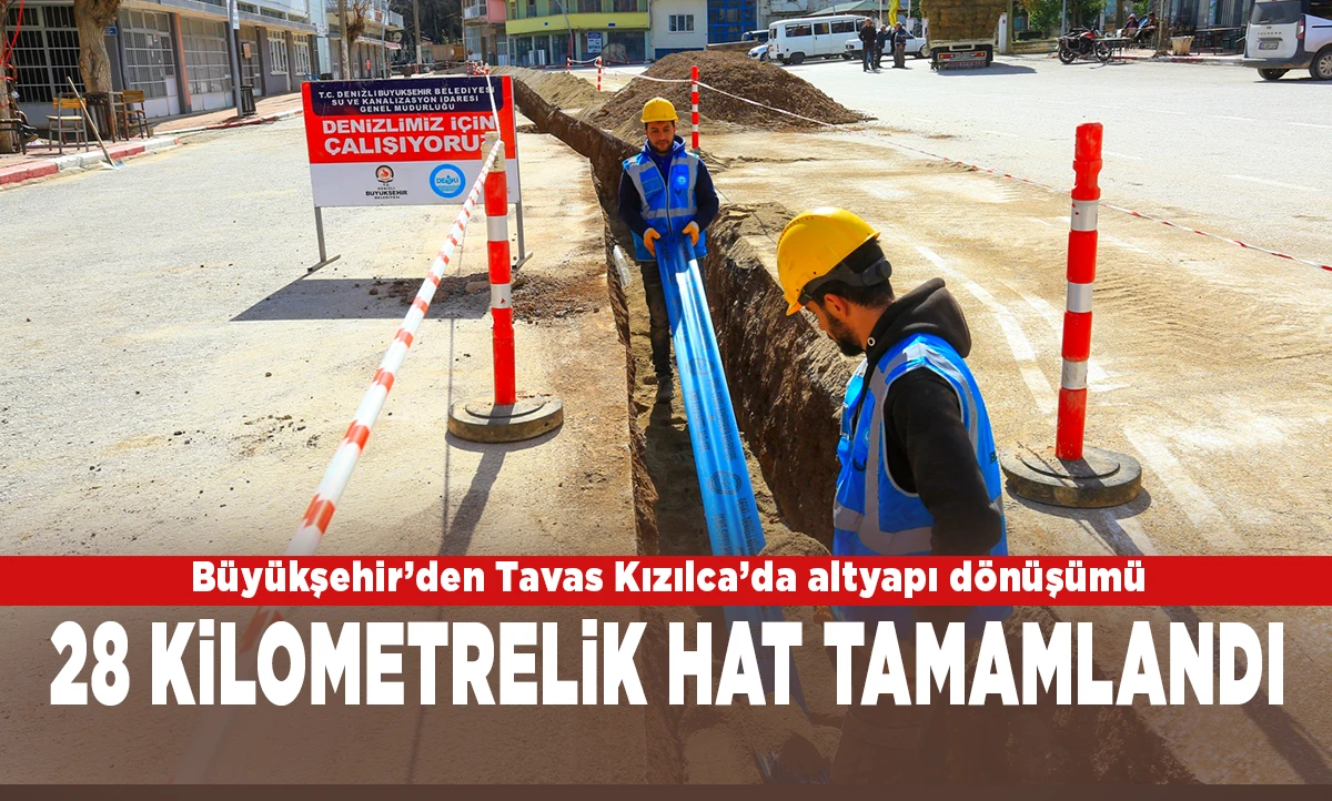 B&uuml;y&uuml;kşehir&rsquo;den Tavas Kızılca&rsquo;da altyapı d&ouml;n&uuml;ş&uuml;m&uuml;
