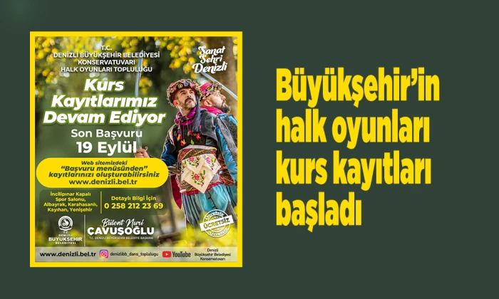 Büyükşehir’in halk oyunları kurs kayıtları başladı