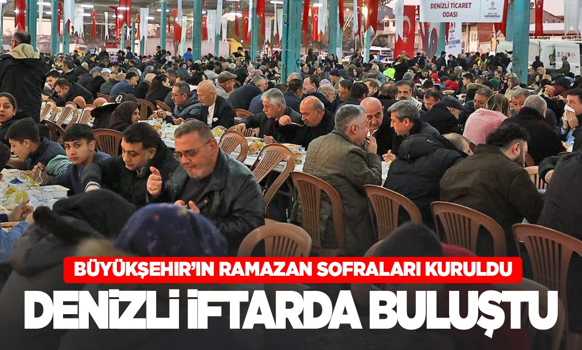 B&uuml;y&uuml;kşehir&rsquo;in ramazan sofraları kuruldu 