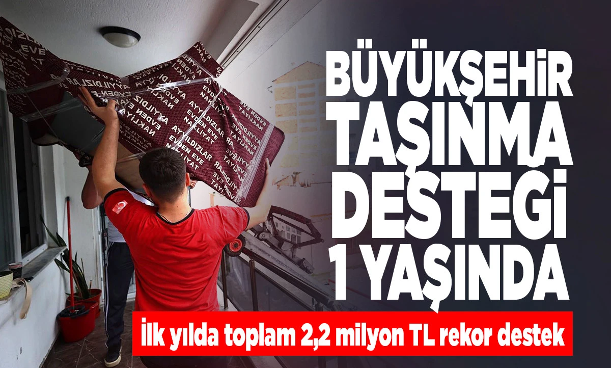 B&uuml;y&uuml;kşehir&rsquo;in Taşınma Desteği 1 Yaşında: Rekor Destekle 2,2 Milyon TL Aşcheck Edildi!