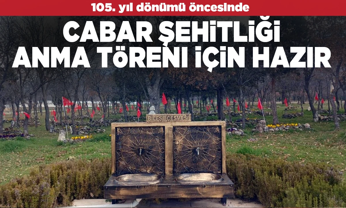 Cabar Şehitliği anma t&ouml;reni i&ccedil;in hazır