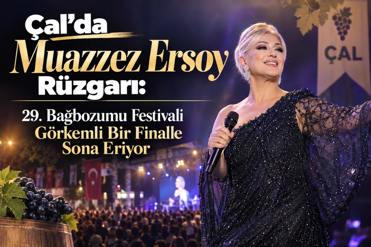 &Ccedil;al&rsquo;da Muazzez Ersoy R&uuml;zgarı: 29. Bağbozumu Festivali G&ouml;rkemli Bir Finalle Sona Eriyor