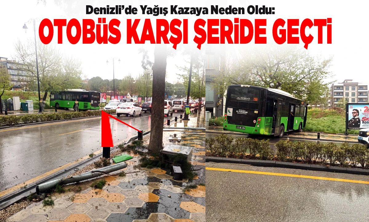 &Ccedil;amlık&rsquo;ta Korkutan Anlar! Belediye Otob&uuml;s&uuml; Kontrolden &Ccedil;ıktı