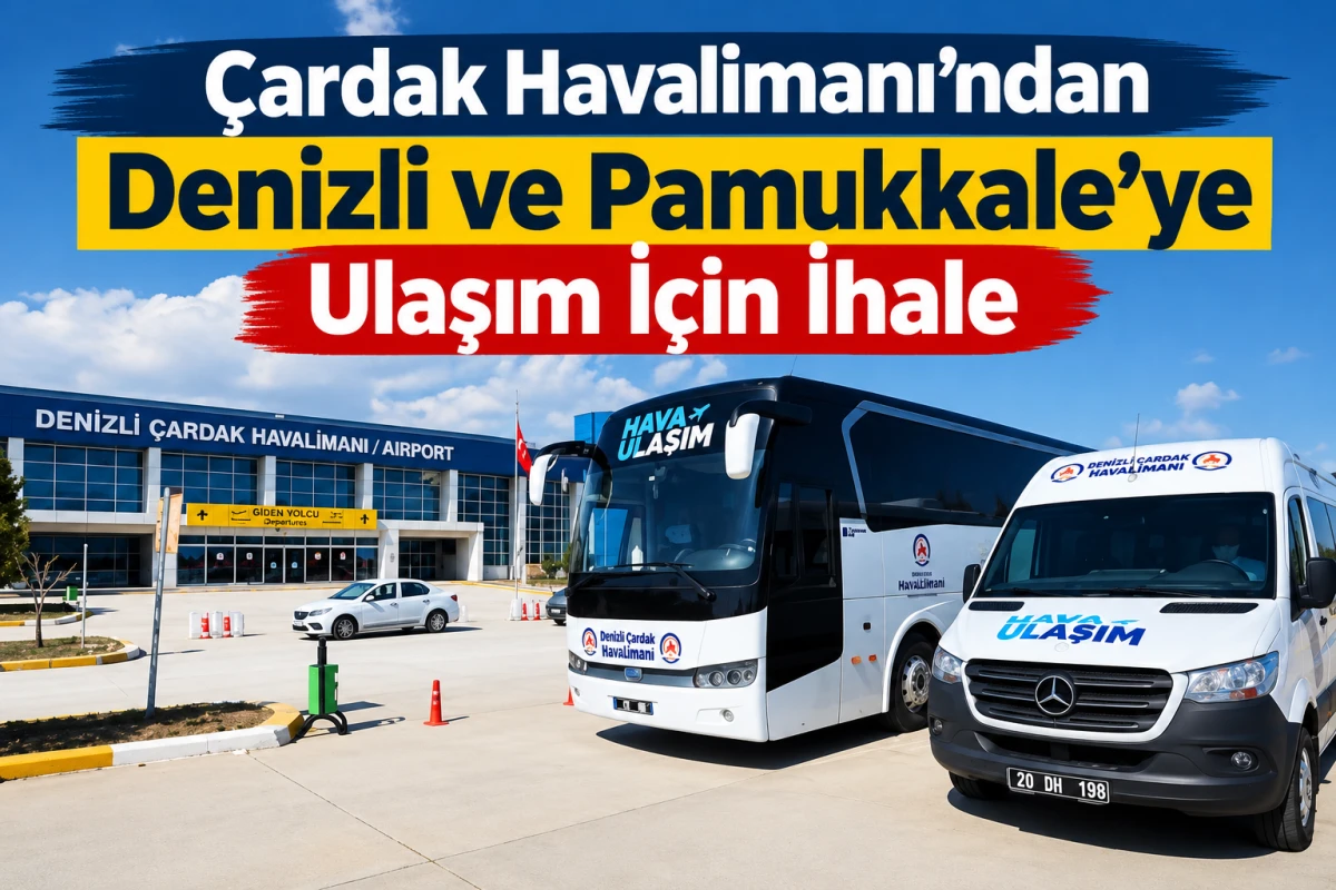 &Ccedil;ardak Havalimanı&rsquo;ndan Denizli ve Pamukkale&rsquo;ye Ulaşım İ&ccedil;in İhale