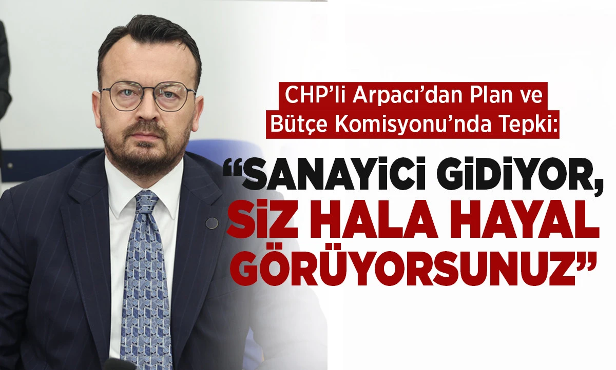 CHP&rsquo;li Arpacı&rsquo;dan Plan ve B&uuml;t&ccedil;e Komisyonu&rsquo;nda Tepki: &ldquo;Sanayici Gidiyor, Siz H&acirc;l&acirc; Hayal G&ouml;r&uuml;yorsunuz&rdquo;