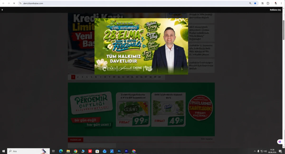 &Ccedil;İVRİL FESTİVAL DUYRUSU İLAN G&Ouml;RSELİ
