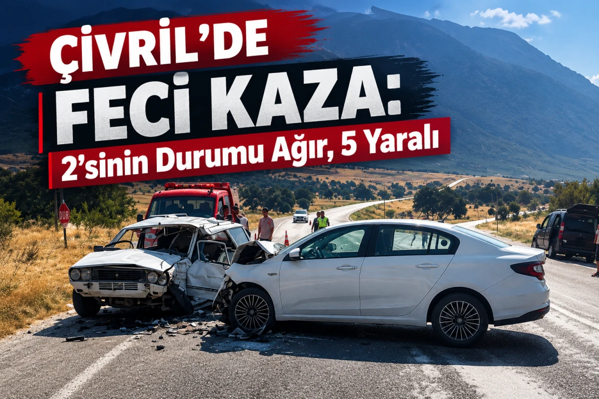     &Ccedil;ivril&rsquo;de Feci Kaza: 2&rsquo;sinin Durumu Ağır, 5 Yaralı