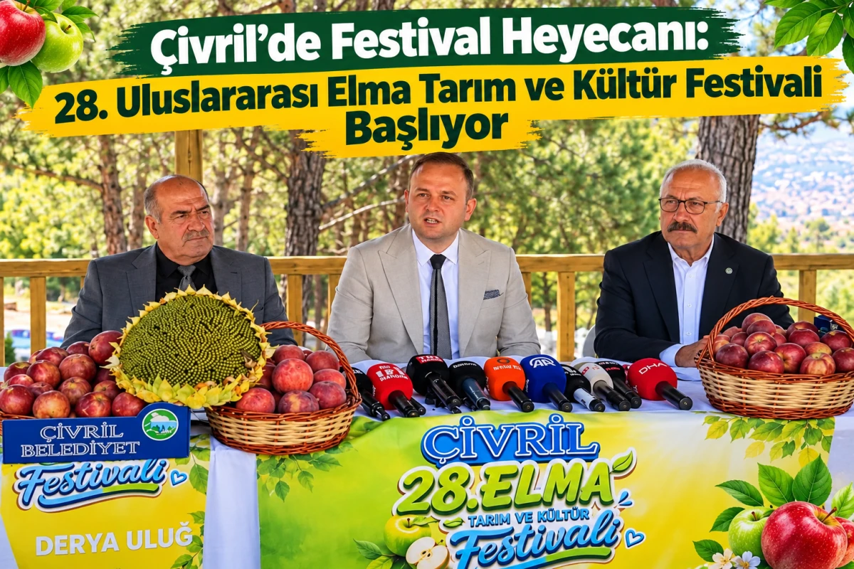 &Ccedil;ivril&rsquo;de Festival Heyecanı: 28. Uluslararası Elma Tarım ve K&uuml;lt&uuml;r Festivali Başlıyor