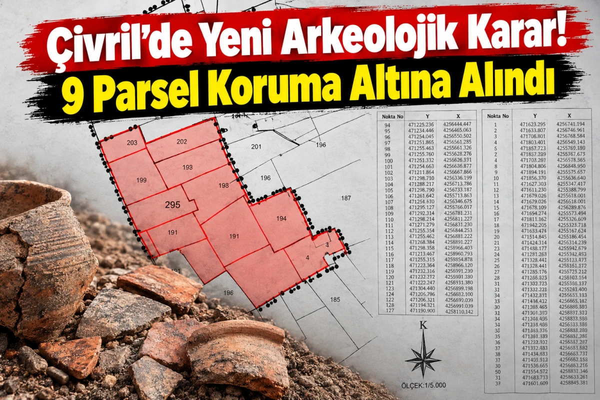 &Ccedil;ivril&rsquo;de Yeni Arkeolojik Karar! 9 Parsel Koruma Altına Alındı