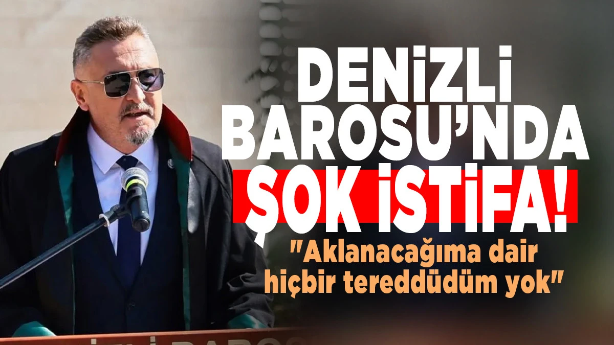Denizli Barosu Başkanı Avukat Ufuk K&ouml;k istifa etti