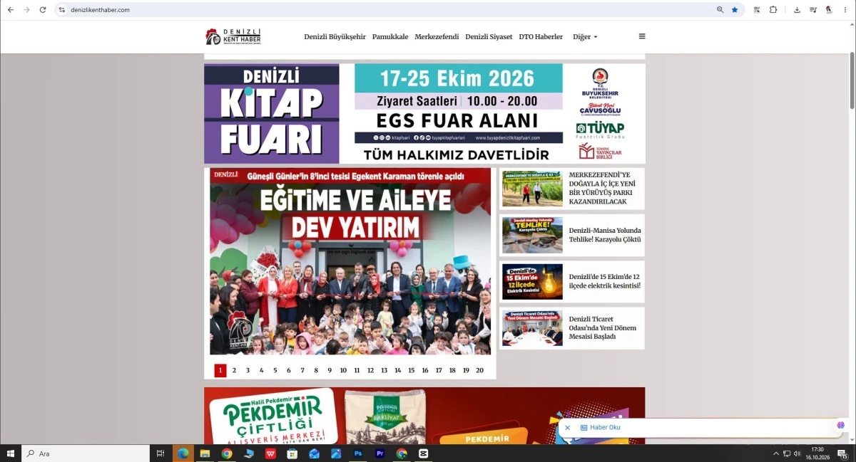 DENİZLİ B&Uuml;Y&Uuml;KŞEHİR BELEDİYESİ KİRAP FUARI İLAN G&Ouml;RSELLERİ