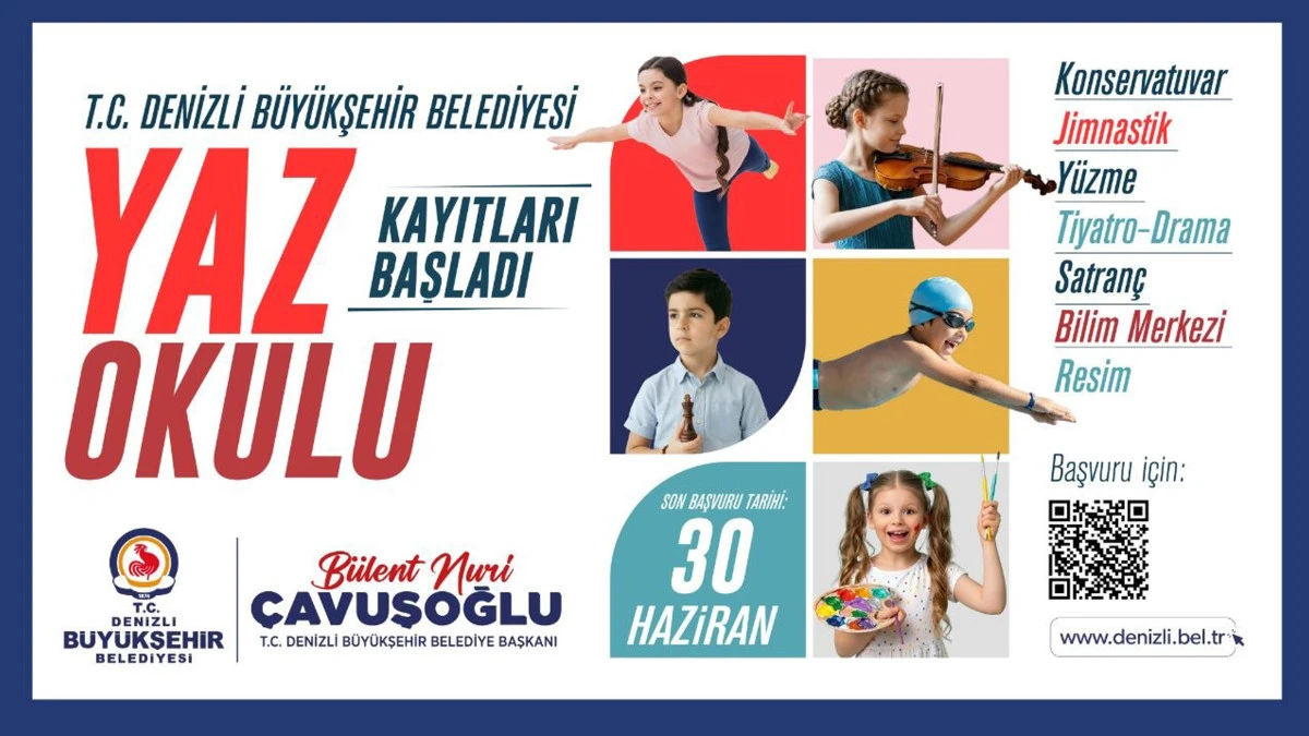 Denizli B&uuml;y&uuml;kşehir Belediyesi Yaz Okulu kayıtları başladı