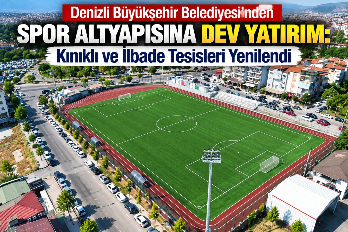 Denizli B&uuml;y&uuml;kşehir Belediyesi&rsquo;nden Spor Altyapısına Dev Yatırım: Kınıklı ve İlbade Tesisleri FIFA Standartlarında Yenilendi!