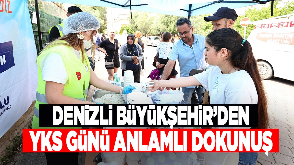 Denizli B&uuml;y&uuml;kşehir, sınavdaki gen&ccedil;leri de babaları da unutmadı