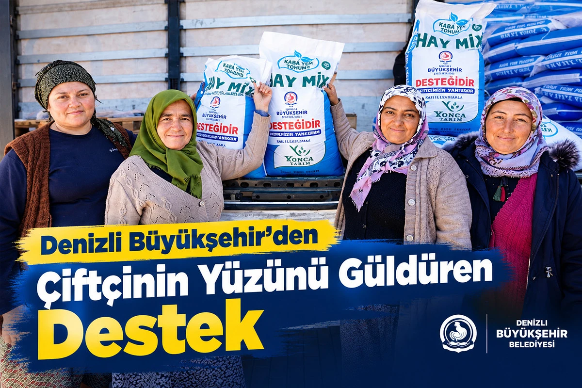 Denizli B&uuml;y&uuml;kşehir&rsquo;den &Ccedil;ift&ccedil;inin Y&uuml;z&uuml;n&uuml; G&uuml;ld&uuml;ren Destek