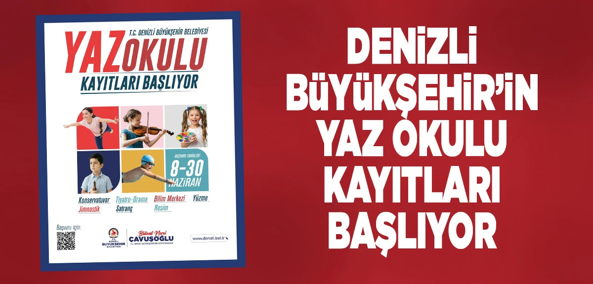  Denizli B&uuml;y&uuml;kşehir&rsquo;den &ccedil;ocuklara dolu dolu yaz okulu