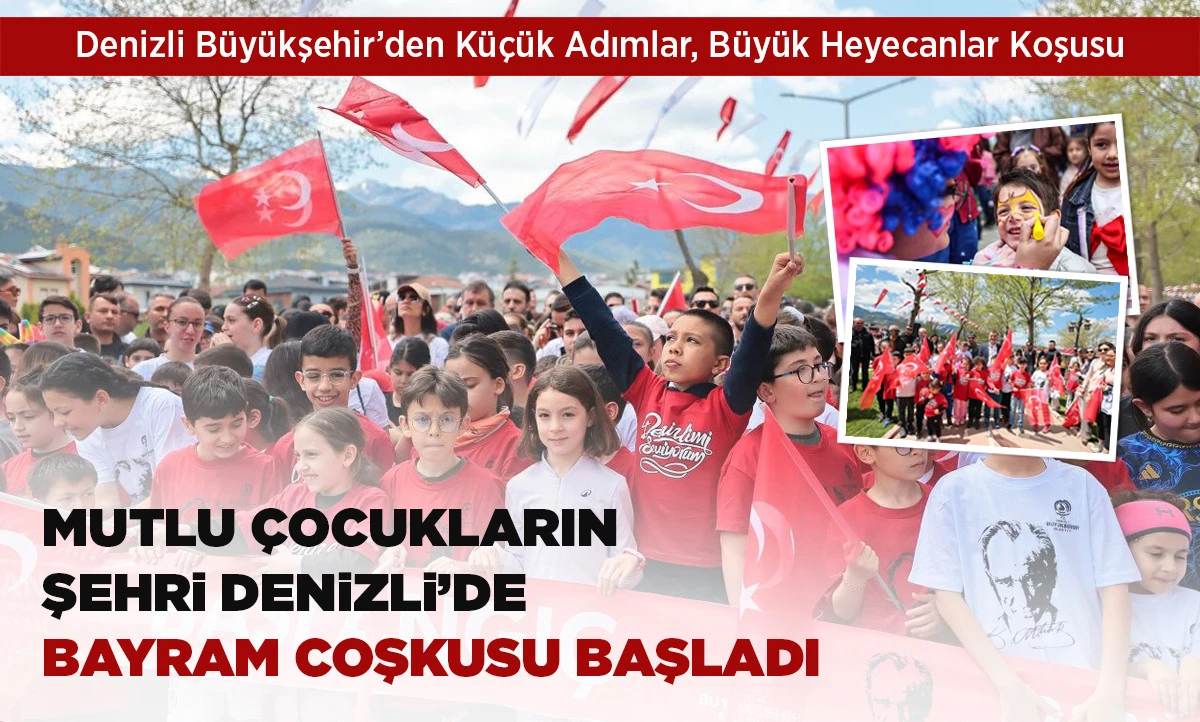 Denizli B&uuml;y&uuml;kşehir&rsquo;den K&uuml;&ccedil;&uuml;k Adımlar, B&uuml;y&uuml;k Heyecanlar Koşusu 