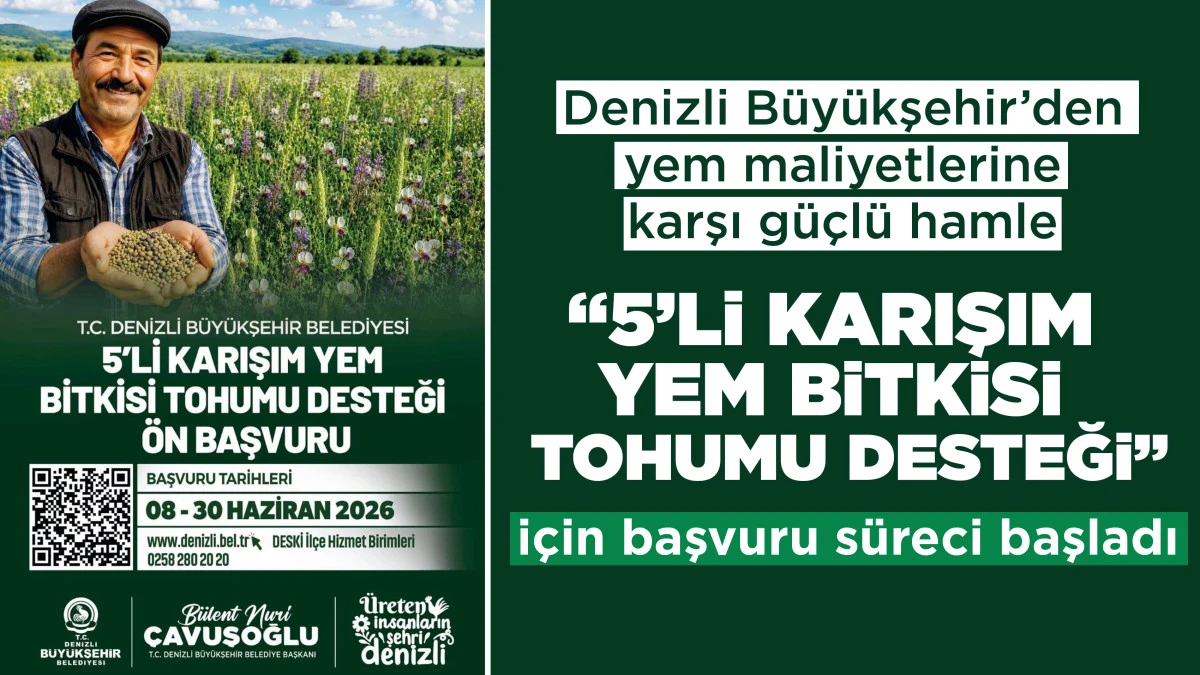 Denizli B&uuml;y&uuml;kşehir&rsquo;den yem maliyetlerine karşı g&uuml;&ccedil;l&uuml; hamle