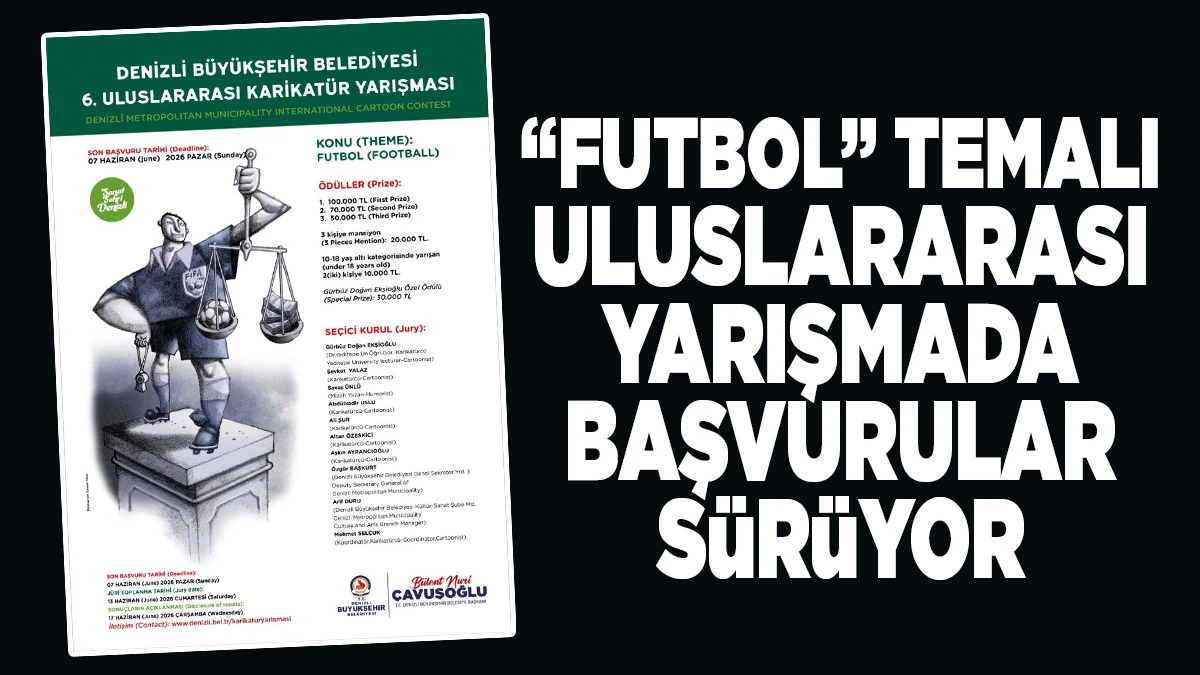 Denizli B&uuml;y&uuml;kşehir&rsquo;in Uluslararası Karikat&uuml;r Yarışmasına Yoğun İlgi