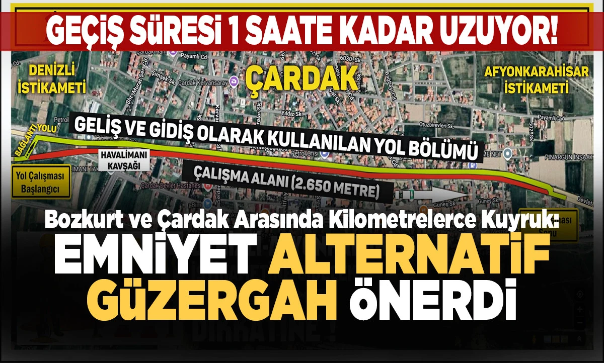 Denizli Emniyeti&rsquo;nden Kritik &Ccedil;ardak Havalimanı Uyarısı: Ge&ccedil;iş S&uuml;resi 1 Saate Kadar Uzuyor!
