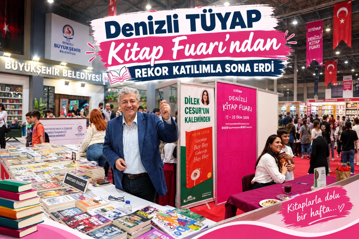 Denizli T&Uuml;YAP Kitap Fuarı rekor katılımla sona erdi