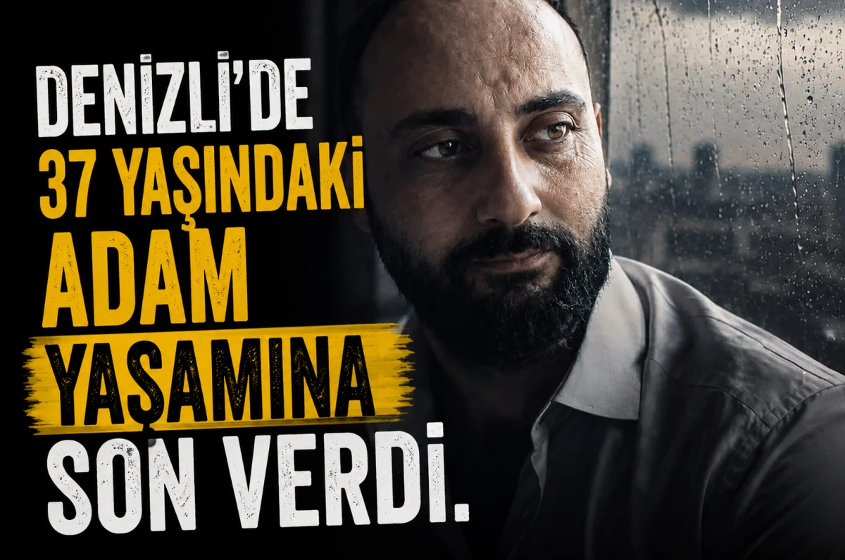 Denizli&rsquo;de 37 Yaşındaki adam yaşamına Son Verdi